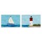 Stupell Industries Nautical Sail the Sea Lighthouse 2 pc Canvas Wall Art Set Design by Julie Derice